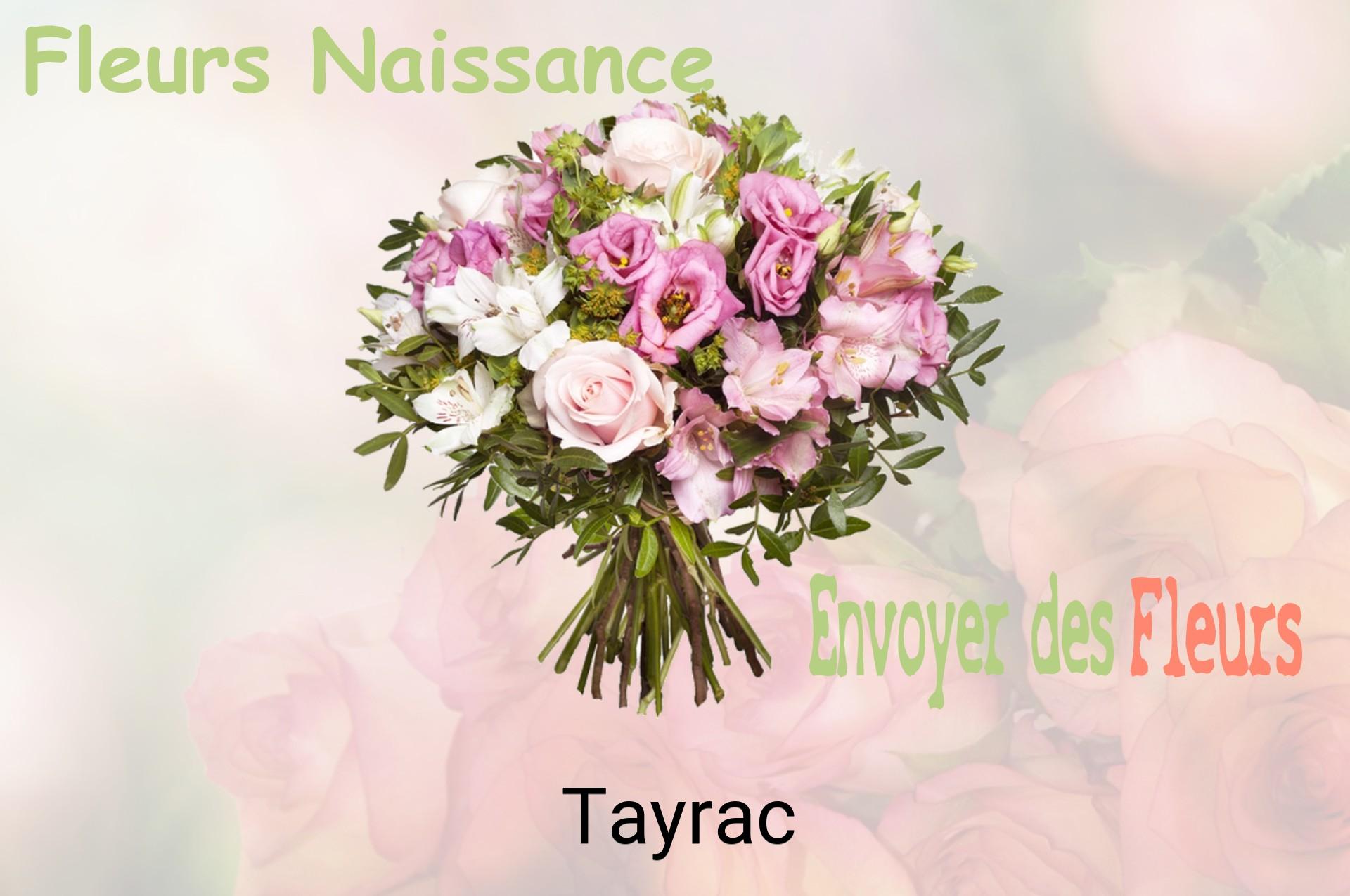 Bouquet de fleurs de naissance livré à Tayrac